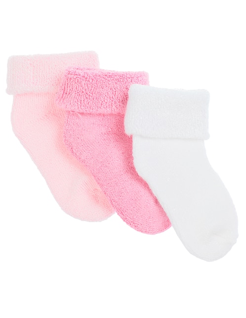 Calcetín para bebé unisex 3 pares 1