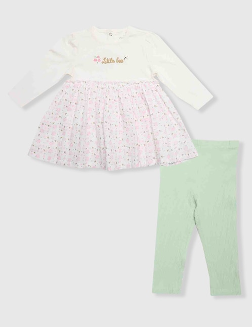 Conjunto de algodón para bebé niña 2 piezas