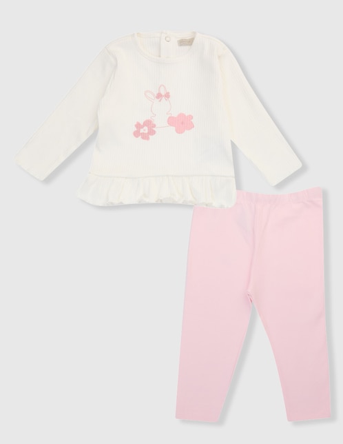 Conjunto casual de algodón para bebé 2 piezas 1