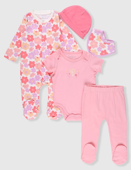 Conjunto casual de algodón para bebé niña 1
