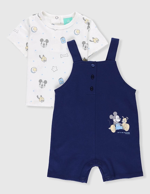Conjunto Disney Dtr Mickey Mouse de algodón para bebé niño