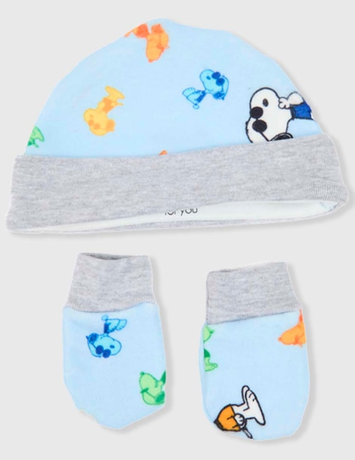 Set gorro - guantes bebé unisex 1