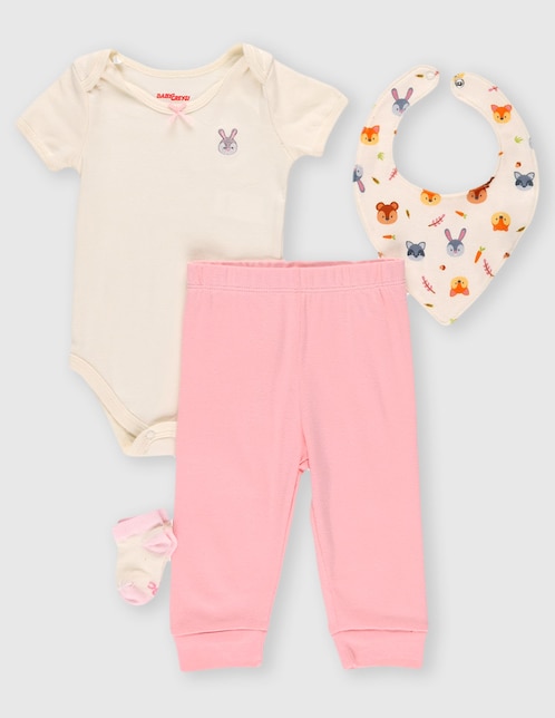 CONJUNTO BABY CREYSI, 9 MESES, ROSA P12