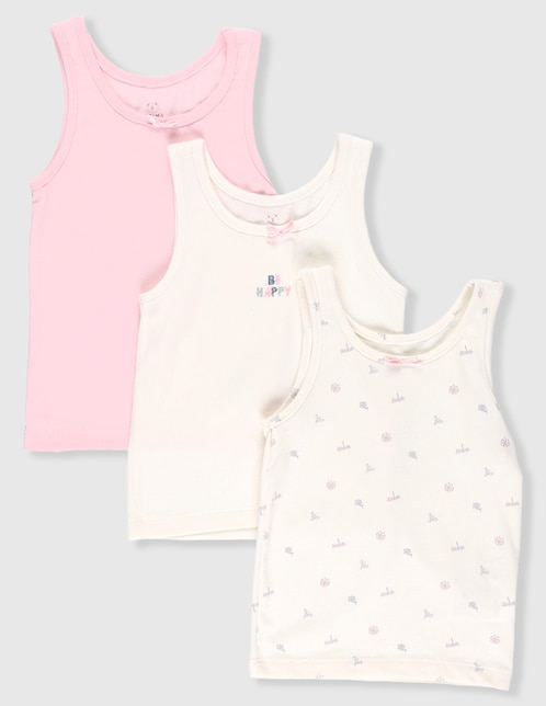 Set camiseta cuello redondo Optima para niña