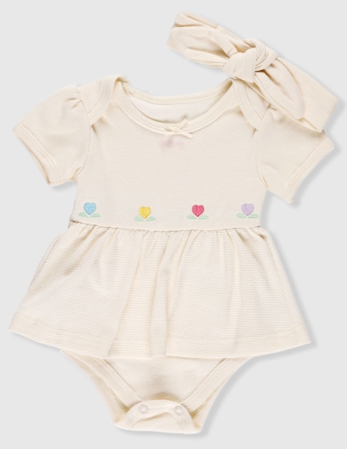 Vestido pañalero para bebé niña 1