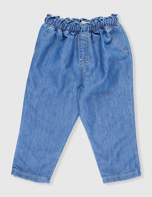 JEANS W, 0-3 MESES, ÍNDIGO DENIM MEDIO