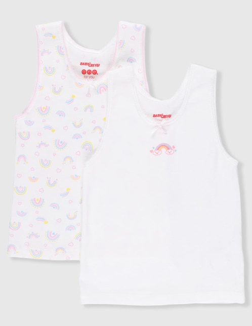 Set camiseta cuello redondo para niña 1