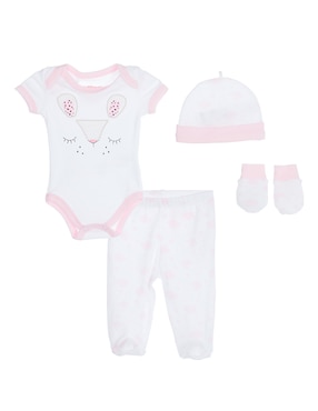 Conjunto Baby Creysi De Algodón Unisex 4 Piezas