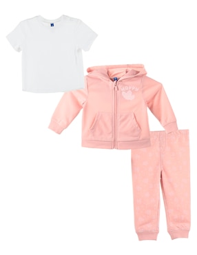 Conjunto Pants Weekend Baby De Algodón Unisex 3 Piezas