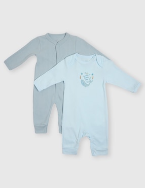 Set de mamelucos Optima de algodón para bebé niña