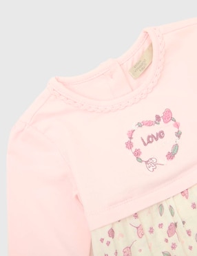 Vestido con calzón Weekend Baby manga regular para bebé niña