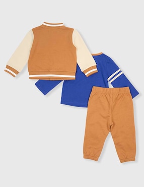 Conjunto pants Weekend Baby de algodón para bebé niño 3 piezas