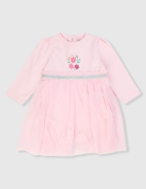 Vestido pañalero Weekend Baby manga regular para bebé niña
