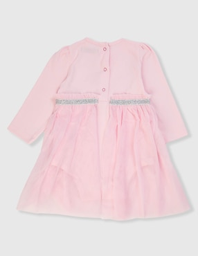 Vestido pañalero Weekend Baby manga regular para bebé niña
