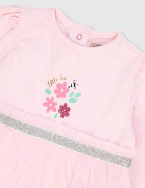 Vestido pañalero Weekend Baby manga regular para bebé niña