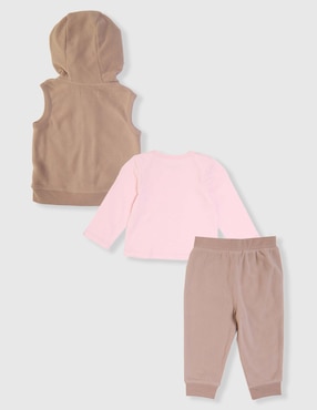 Conjunto pants Weekend Baby para bebé niña 3 piezas