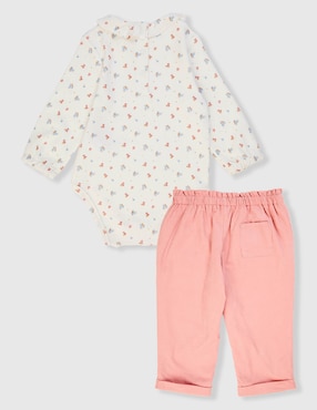 Conjunto Weekend Baby de algodón para bebé niña 2 piezas