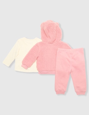 Conjunto Weekend Baby de algodón para bebé niña 3 piezas