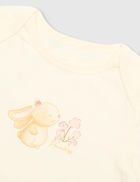 Conjunto Weekend Baby de algodón para bebé niña 3 piezas
