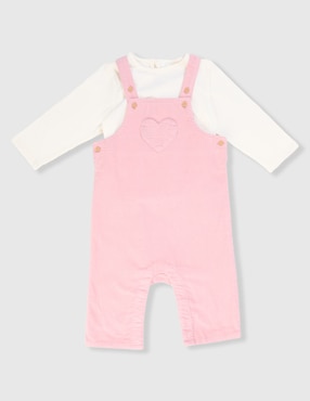 Conjunto casual Weekend Baby de pana para bebé niña