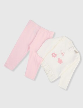 Conjunto casual Weekend Baby de algodón para bebé 2 piezas