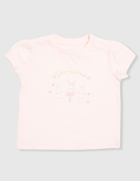 Playera Weekend Baby manga corta para bebé niña