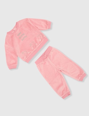 Conjunto pants Weekend Baby de algodón para bebé niña 2 piezas