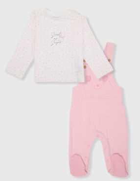 Conjunto Weekend Baby de algodón para bebé niña 2 piezas