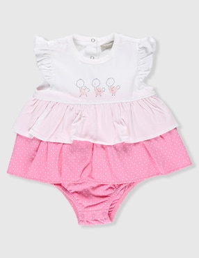 Vestido Weekend Baby manga volantes para bebé niña