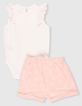 Conjunto Weekend Baby de algodón para bebé niña 2 piezas.
