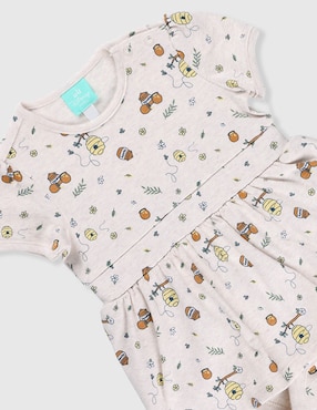 Vestido Disney Dtr manga corta para bebé niña
