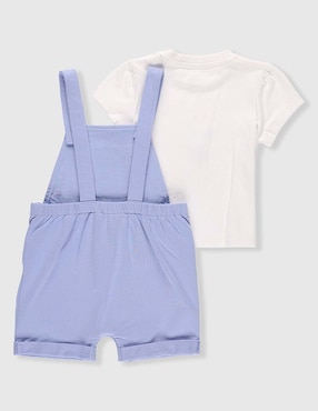 Conjunto overol Weekend Baby de algodón para bebé niña
