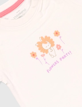 Conjunto Weekend Baby de algodón para niña 3 piezas