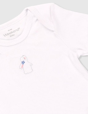 Conjunto Weekend Baby de algodón para bebé niña 3 piezas