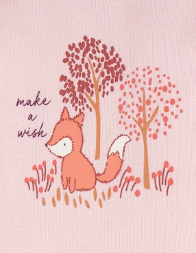 Conjunto Gerber happy fox de algodón para bebé niña 3 piezas