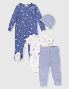 Conjunto Gerber de algodón para bebé