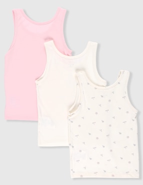 Set camiseta cuello redondo Optima para niña