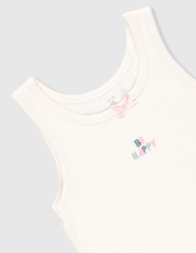 Set camiseta cuello redondo Optima para niña
