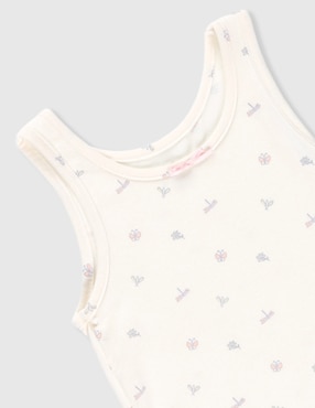 Set camiseta cuello redondo Optima para niña