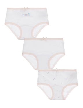 Set calzón Optima de algodón para bebé niña