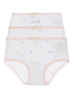 Set calzón Optima de algodón para bebé niña
