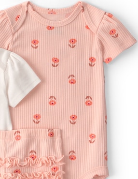 Conjunto Carters de algodon para bebe niña 3 piezas