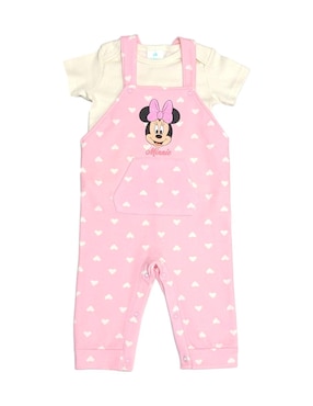 Conjunto overol Disney DTR de algodón para bebé niña