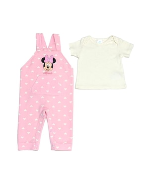 Conjunto overol Disney DTR de algodón para bebé niña
