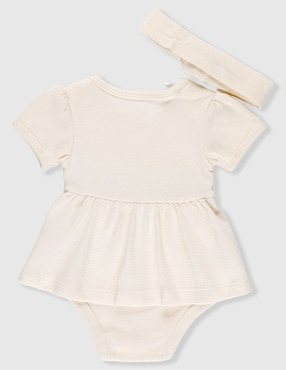 Vestido pañalero Baby Creysi para bebé niña