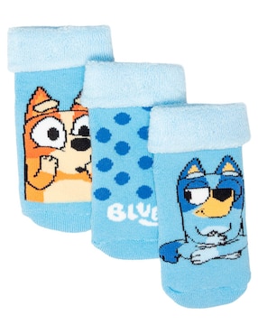 Set de calcetín Bluey y Bingo Panaderia para niño 3 pares