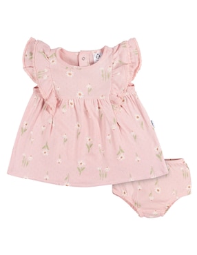 Vestido con calzón Gerber manga corta para bebé niña
