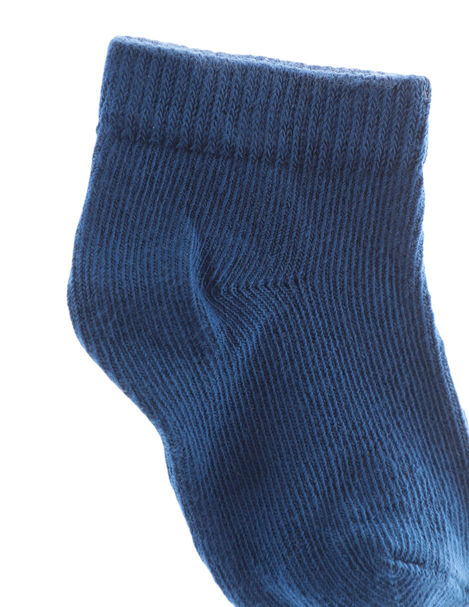 Calcetín de algodón para bebé unisex 3 pares 3