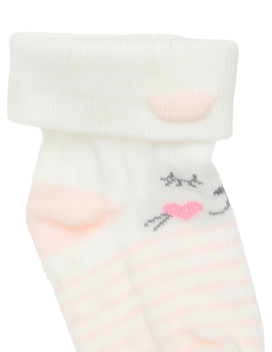 CALCETA BABY CREYSI UN, 12 MESES, ROSA