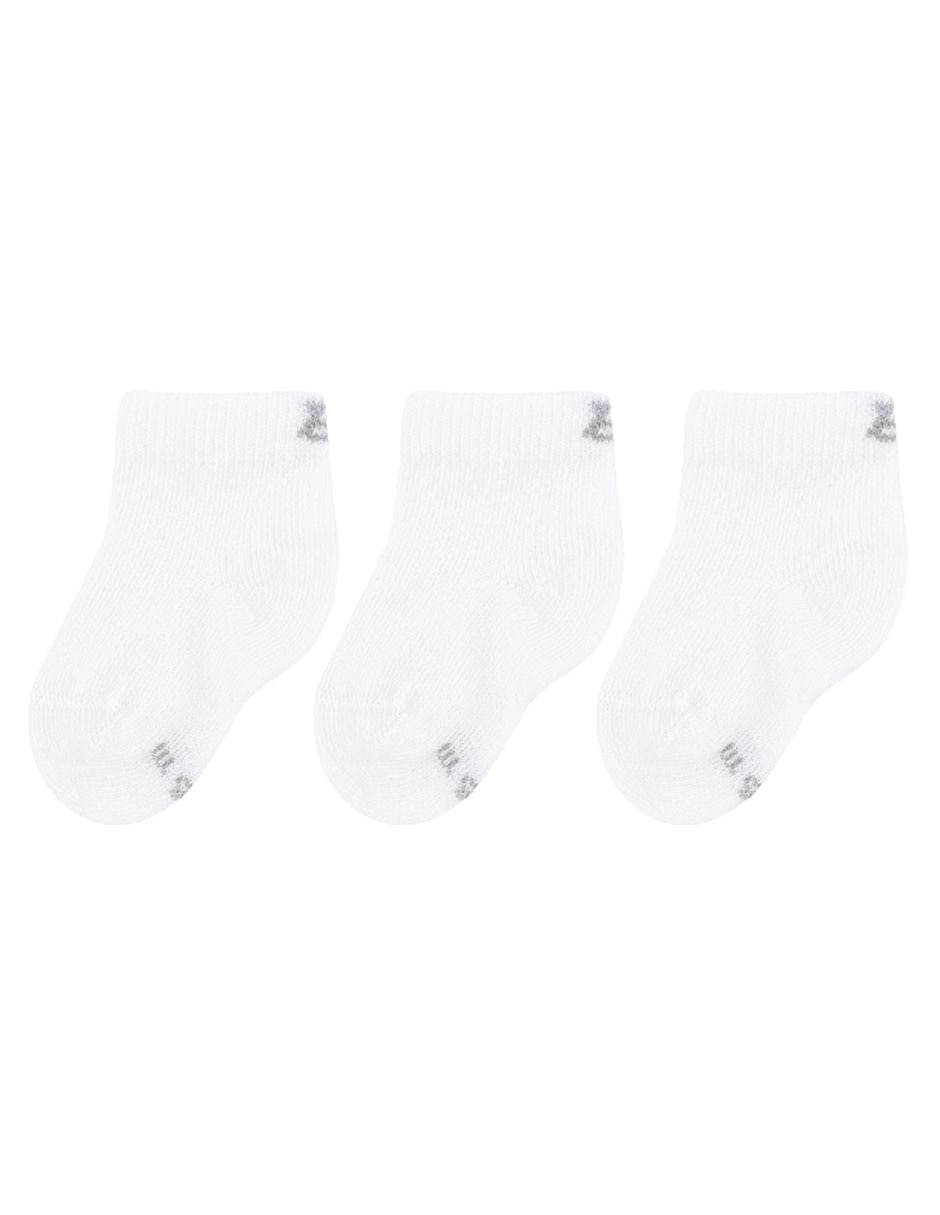 Tin de algodón para bebé unisex 3 pares Tin de algodón para bebé unisex 3 pares